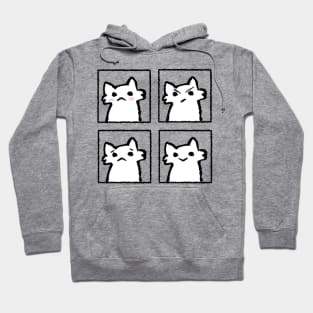 silly cat artwork for a boykisser Hoodie